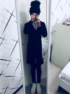 「Rodeo Crowns（ロデオクラウンズ）のアイテム（デニムパンツ）」を使った、藤枝蘭丸さん（メンズ・175cm）の秋コーディネート
