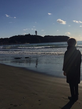 「スヌード」｜「アイテム（ダッフルコート）」を使った、藤枝蘭丸さん（メンズ・175cm）の冬コーディネート