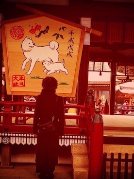 藤枝蘭丸さん（メンズ・175cm）の冬コーディネート