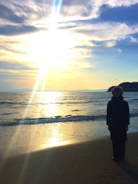 「スヌード」｜「アイテム（ダッフルコート）」を使った、藤枝蘭丸さん（メンズ・175cm）の冬コーディネート