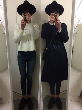 「CONVERSE TOKYO（コンバーストウキョウ）のアイテム（ニット/セーター）」を使った、藤枝蘭丸さん（メンズ・175cm）の春コーディネート