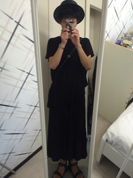 「CABANE de ZUCCa（カバンドズッカ）のアイテム（サンダル）」を使った、藤枝蘭丸さん（メンズ・175cm）の夏コーディネート