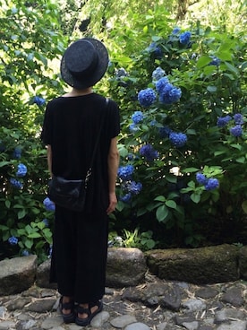 「CABANE de ZUCCa（カバンドズッカ）のアイテム（サンダル）」を使った、藤枝蘭丸さん（メンズ・175cm）の夏コーディネート