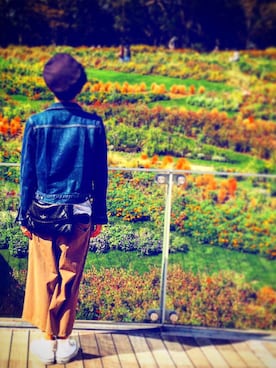 藤枝蘭丸さん(メンズ・175cm)の秋コーディネート