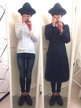 「Rodeo Crowns（ロデオクラウンズ）のアイテム（パンツ）」を使った、藤枝蘭丸さん（メンズ・175cm）の秋コーディネート