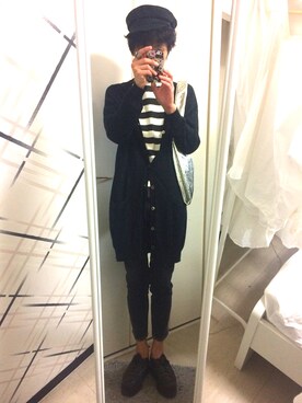 「Ungrid（アングリッド）のアイテム」を使った、藤枝蘭丸さん（メンズ・175cm）の春コーディネート