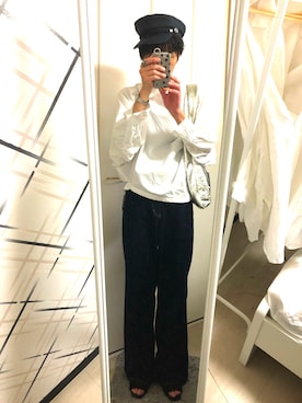 「AZUL by moussy（アズールバイマウジー）のアイテム（サンダル）」を使った、藤枝蘭丸さん（メンズ・175cm）の夏コーディネート