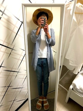 藤枝蘭丸さん（メンズ・175cm）の夏コーディネート