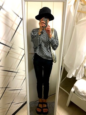 「Teva（テバ）のTeva / プラットフォーム ユニバーサル（サンダル）」を使った、藤枝蘭丸さん（メンズ・175cm）の夏コーディネート