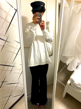 「AZUL by moussy（アズールバイマウジー）のアイテム（サンダル）」を使った、藤枝蘭丸さん（メンズ・175cm）の夏コーディネート