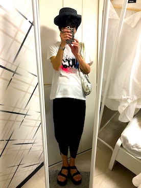 「CABANE de ZUCCa（カバンドズッカ）のアイテム（トップス）」を使った、藤枝蘭丸さん（メンズ・175cm）の夏コーディネート