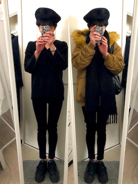 「MOUSSY（マウジー）のアイテム（ブルゾン）」を使った、藤枝蘭丸さん（メンズ・175cm）の春コーディネート