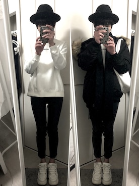 「MOUSSY（マウジー）のアイテム（ブルゾン）」を使った、藤枝蘭丸さん（メンズ・175cm）の春コーディネート
