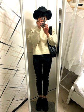 「MOUSSY（マウジー）のアイテム（帽子）」を使った、藤枝蘭丸さん（メンズ・175cm）の春コーディネート