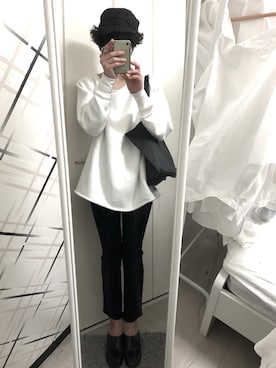 「JEANASIS（ジーナシス）のアイテム（サンダル）」を使った、藤枝蘭丸さん（メンズ・175cm）の春コーディネート