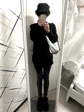 「JEANASIS（ジーナシス）のアイテム（トップス）」を使った、藤枝蘭丸さん（メンズ・175cm）の春コーディネート