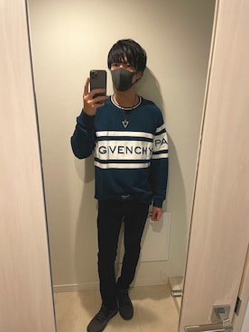「GIVENCHY（ジバンシイ）のアイテム（スウェット）」を使った、shunさん（メンズ・176cm）の秋コーディネート