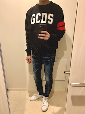 「GCDS（ジーシーディーエス）のアイテム」を使った、shunさん（メンズ・176cm）の秋コーディネート