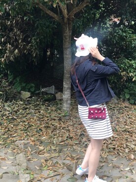 「KATIE JUDITHのアイテム」を使った、michelledaidai さん（レディース・159cm）の春コーディネート