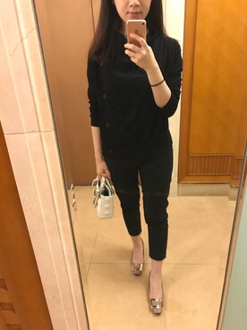 「G2000 （ジートゥサウザンド）のアイテム（パンツ）」を使った、michelledaidai さん（レディース・159cm）の春コーディネート