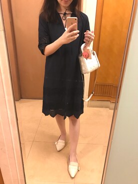 「blue」｜「アイテム（ハンドバッグ）」を使った、michelledaidai さん（レディース・159cm）の夏コーディネート