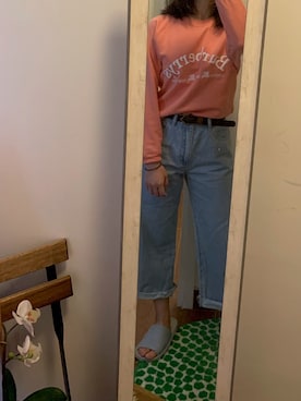 「6IXTY8IGHTのアイテム（パンツ）」を使った、michelledaidai さん（レディース・159cm）の冬コーディネート