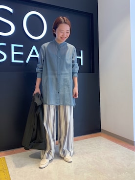 「URBAN RESEARCH ROSSO」｜「アイテム（ブルゾン）」を使った、hamadaさん（レディース・155cm）の春コーディネート