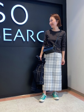 「URBAN RESEARCH ROSSO」｜「アイテム（デニムジャケット）」を使った、hamadaさん（レディース・155cm）の春コーディネート