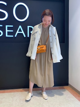 「URBAN RESEARCH ROSSO」｜「アイテム（ブルゾン）」を使った、hamadaさん（レディース・155cm）の春コーディネート