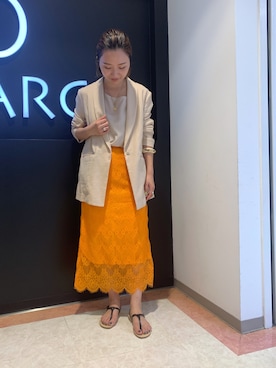 「Marilyn Moon（マリリンムーン）のアイテム」を使った、hamadaさん（レディース・155cm）の夏コーディネート