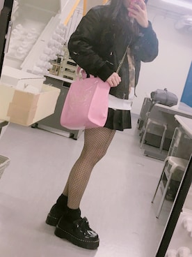 「little sunny bite」｜「アイテム（ブルゾン）」を使った、♡ chihiro ♡さん（レディース・157cm）の冬コーディネート