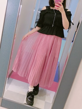 「BUBBLES（バブルス）のアイテム（アクセサリー）」を使った、♡ chihiro ♡さん（レディース・157cm）の夏コーディネート