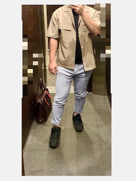 「ポールスミス」｜「アイテム（スラックス）」を使った、yotsnyalvさん（メンズ・174cm）の春コーディネート