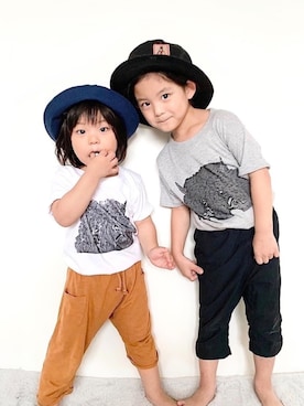 𝗧𝗼𝗻𝗮𓃟𝗡𝗮𝘀𝗵𝗶さん（キッズ・110cm）の夏コーディネート