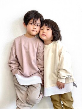 𝗧𝗼𝗻𝗮𓃟𝗡𝗮𝘀𝗵𝗶さん（キッズ・110cm）の春コーディネート