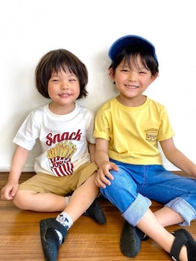 𝗧𝗼𝗻𝗮𓃟𝗡𝗮𝘀𝗵𝗶さん(キッズ・110cm)の春コーディネート