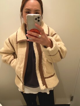 「U by SPICK&SPAN（ユーバイスピックアンドスパン）のアイテム（ジャケット/アウター）」を使った、☺︎hal☺︎さん（レディース・163cm）の冬コーディネート
