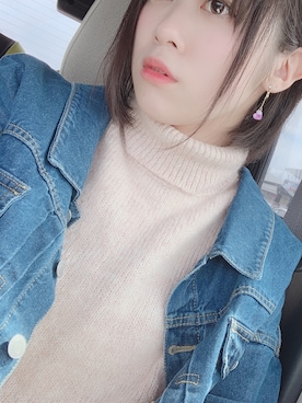 「アイテム（デニムジャケット）」を使った、床さん（レディース・164cm・20代）の春コーディネート