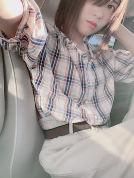 「北海道」｜「しまむら（シマムラ）のアイテム」を使った、床さん（レディース・164cm）の春コーディネート