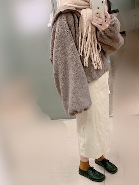 「apres jour（アプレジュール）のアイテム（ブルゾン）」を使った、床さん（レディース・164cm）の冬コーディネート