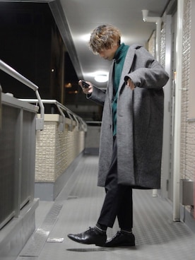 ぬぬーしゅさん（メンズ・172cm）の冬コーディネート