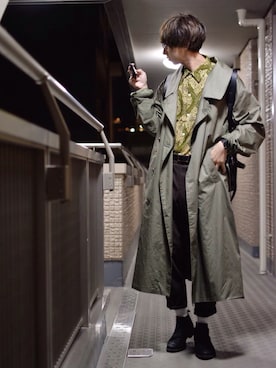 「osharewalker（オシャレウォーカー）のアイテム（バッグ）」を使った、ぬぬーしゅさん（メンズ・172cm）の春コーディネート