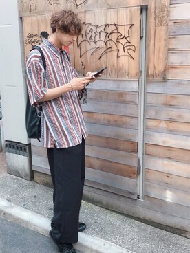 「osharewalker（オシャレウォーカー）のアイテム（バッグ）」を使った、ぬぬーしゅさん（メンズ・172cm）の春コーディネート