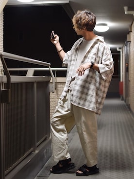 ぬぬーしゅさん（メンズ・173cm）の夏コーディネート