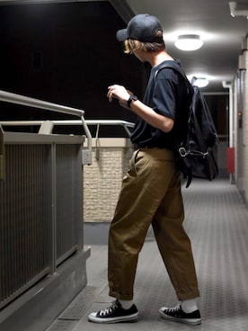 「osharewalker（オシャレウォーカー）のアイテム（バッグ）」を使った、ぬぬーしゅさん（メンズ・171cm）の夏コーディネート