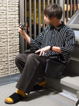 「kutirfurugi」｜ぬぬーしゅさん（メンズ・172cm）の夏コーディネート