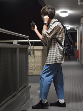 「osharewalker（オシャレウォーカー）のアイテム」を使った、ぬぬーしゅさん（メンズ・172cm）の夏コーディネート