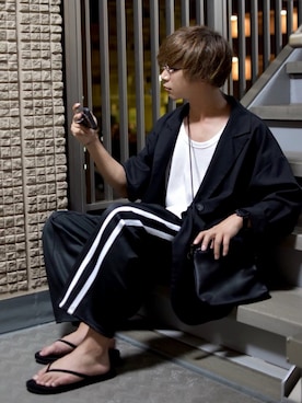 ぬぬーしゅさん（メンズ・172cm）の夏コーディネート