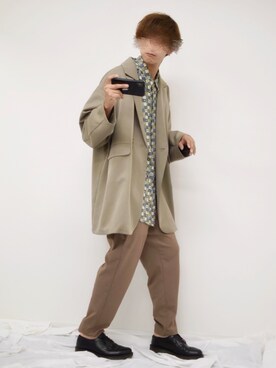 「Dr. Martens（ドクターマーチン）のDR.MARTENS / ドクターマーチン : WINGTIP BROGUE #（ドレスシューズ）」を使った、ぬぬーしゅさん（メンズ・172cm）の秋コーディネート