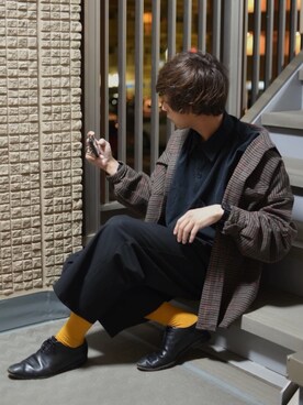 ぬぬーしゅさん（メンズ・172cm）の秋コーディネート